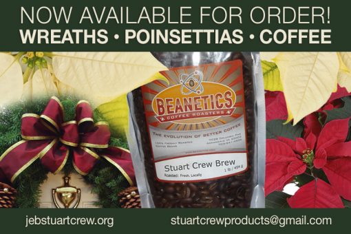 Order Wreaths, Poinsettias, and Stuart Crew Brew for the holidays