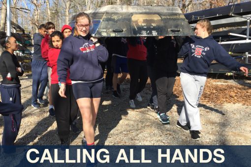 ALL HANDS. MOVE BOATS TO SANDY RUN. 3/15 9:00 a.m.