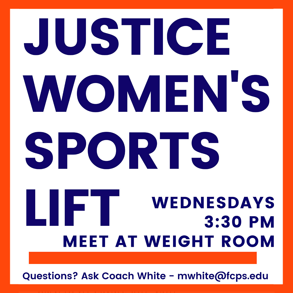 Justice Women’s Sport Lift with Coach White Resumes!