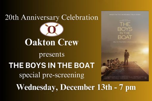 Oakton Crew Presents: Boys in the Boat Movie at Cinema Arts