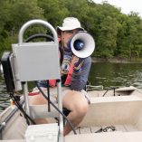 Coach Brooke megaphone, retrofitted launch