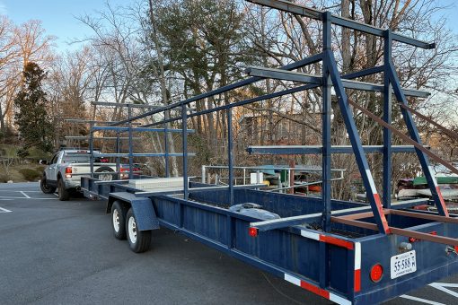 Clean and Paint the Trailer. Aug 2-3, 2025