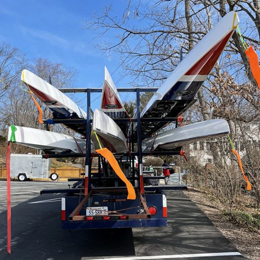 shells loaded on trailer at Lake Barcroft