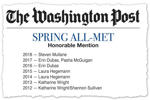 Mullane Named to WaPo Spring 2018 All Met Honorable Mention